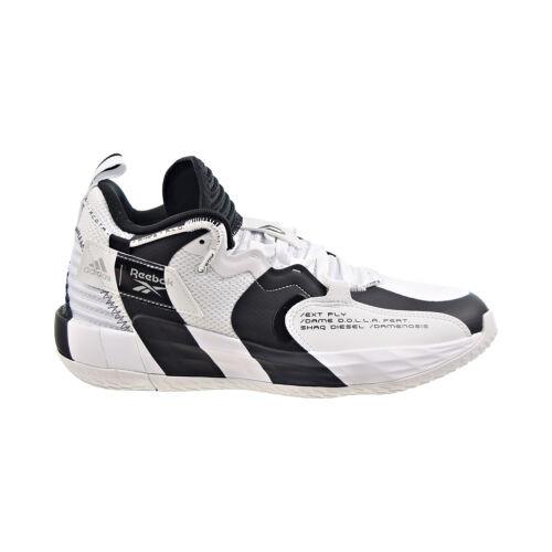 Adidas Dame 7 Extply Shaqnosis/damenosis Men`s Shoes White-silver-black H00427 - Cloud White-Silver Metallic-Core Black