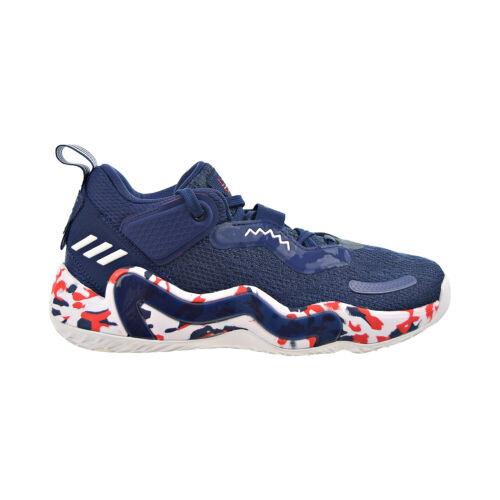 Adidas D.o.n. Issue 3 Gca Men`s Shoes Navy Blue-footwear White-red GW2945 - Navy Blue-Footwear White-Vivid Red