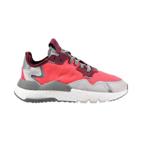 Adidas Nite Jogger Women`s Shoes Shock Red-grey One EE5912 - Shock Red-Grey One