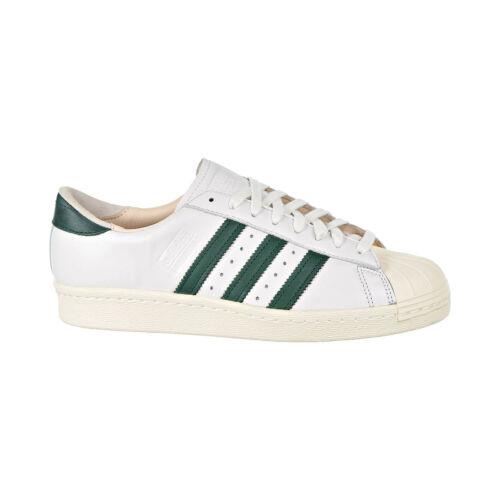 Adidas Superstar 80s Recon Men`s Shoes Crystal White-collegiate Green B41719 - Crystal White-Collegiate Green