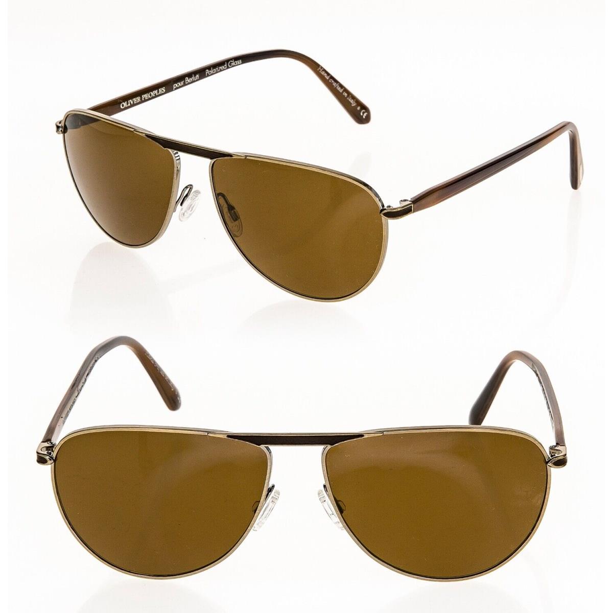 Oliver Peoples Berluti Conduit Street Brown Sunglasses OV1213SQ Polarized 1213