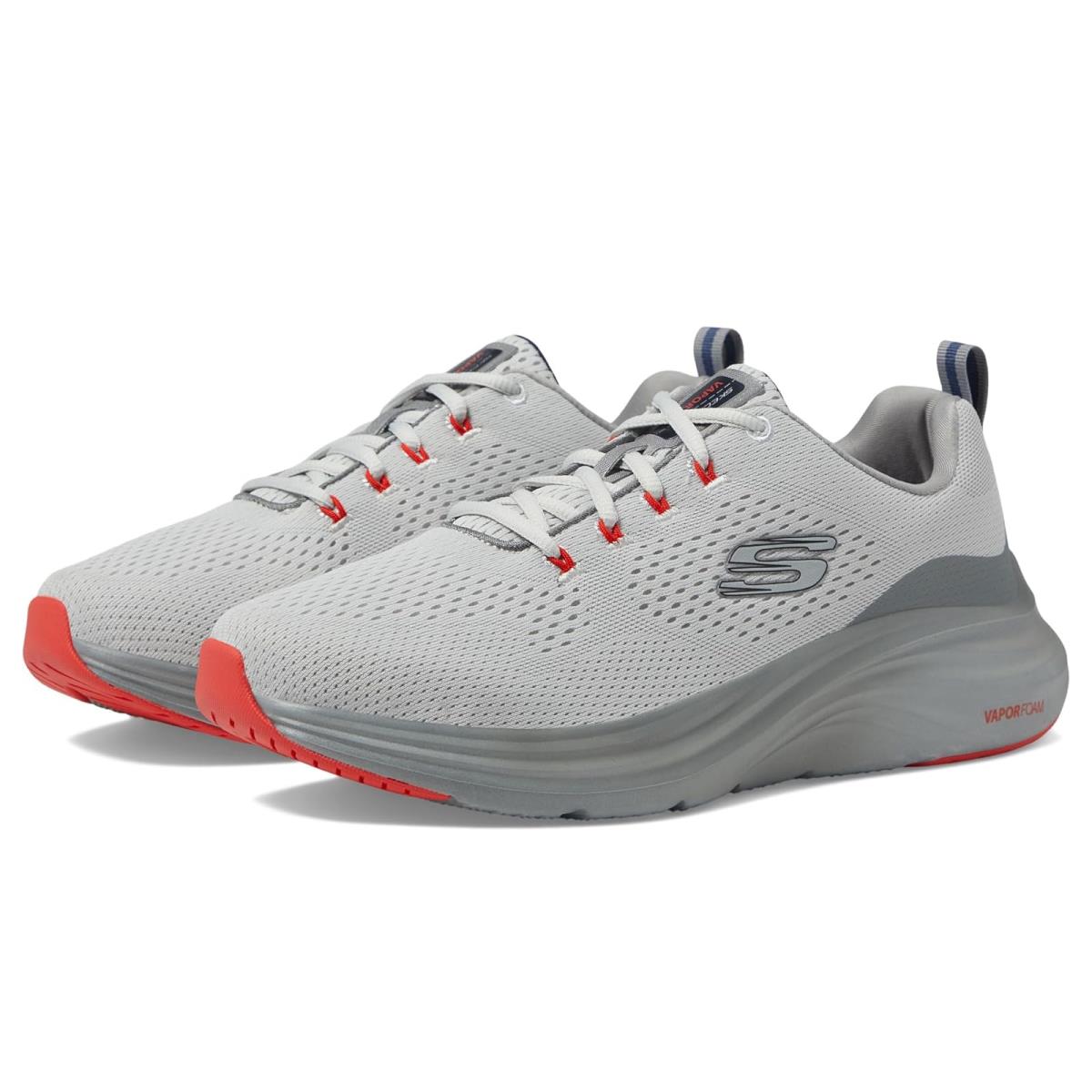 Man`s Sneakers Athletic Shoes Skechers Vapor Foam Gray/Orange