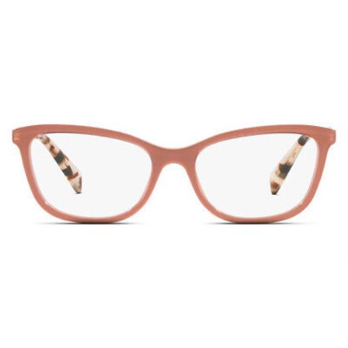 Prada 0PR 02YV Eyeglasses Women Brown Butterfly 52mm