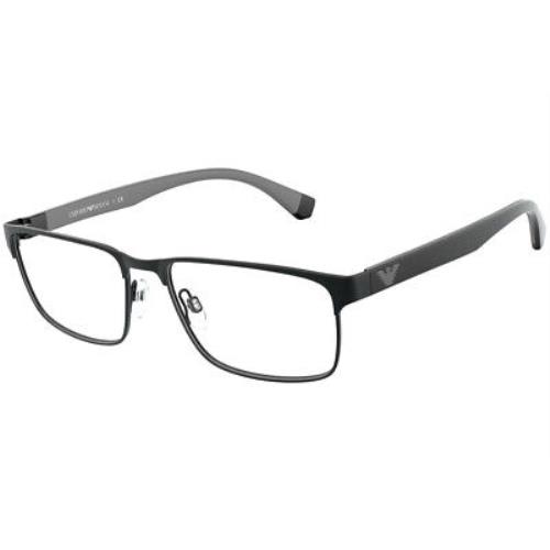 Emporio Armani Rx Eyeglasses EA1105-3014 Black W/demo Lens 56mm