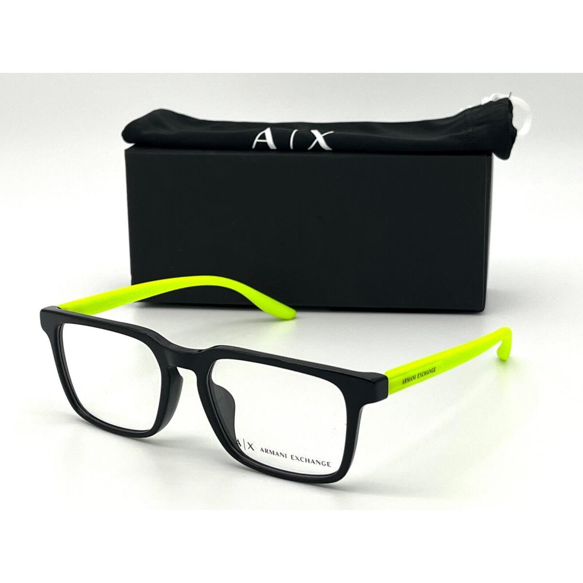 Armani Exchange AX3081F 8158 Black / Demo Lenses 53mm Eyeglasses