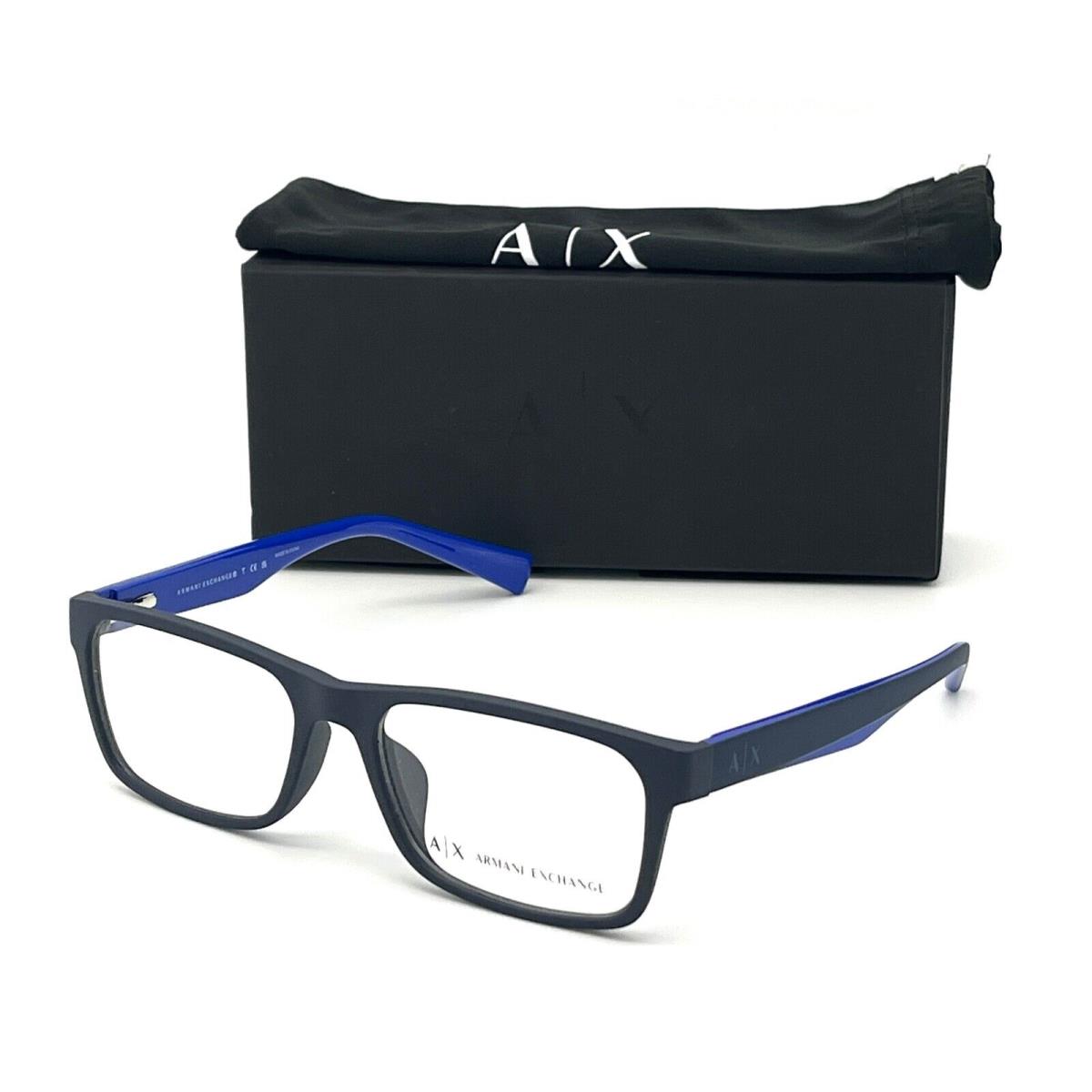 Armani Exchange AX3038F 8198 Matte Blue / Demo Lenses 56mm Eyeglasses