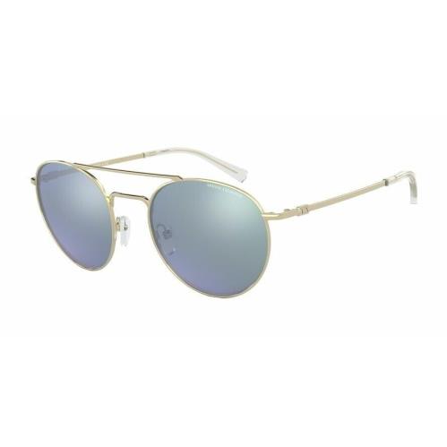 Armani Exchange AX2028S Sunglasses Gold 60446J 53-21-140 2N