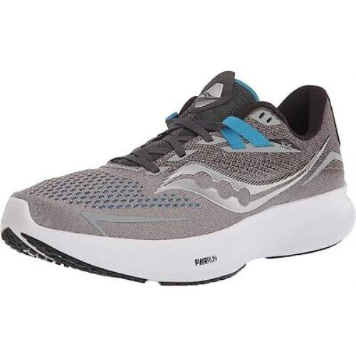 Saucony Men`s Ride 15 Running Shoes Alloy/topaz 12 D Medium US - Alloy/Topaz , Alloy/Topaz Manufacturer