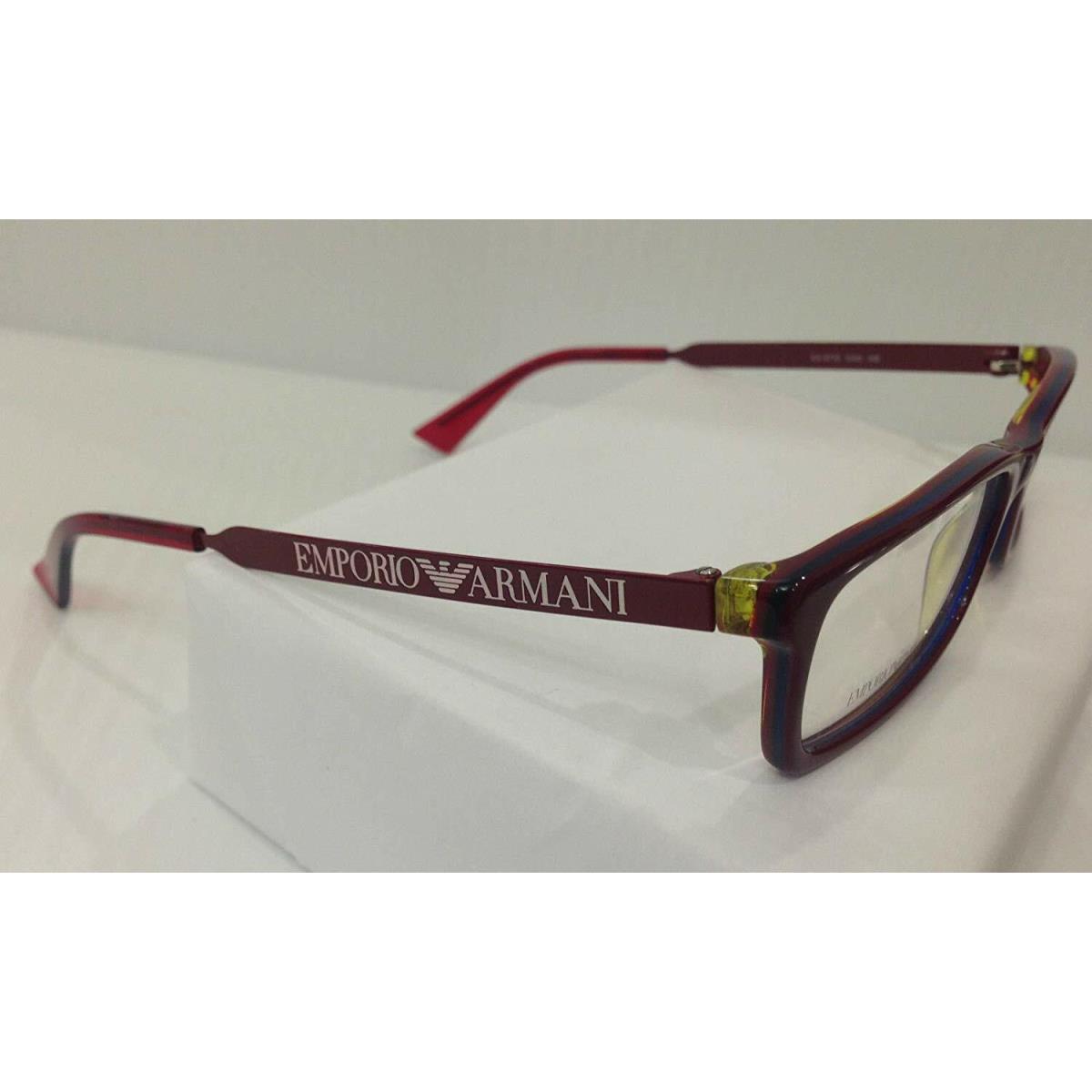 Emporio Armani EA 9770 OA0 Red Plastic Eyeglasses 50-15-140 Italy