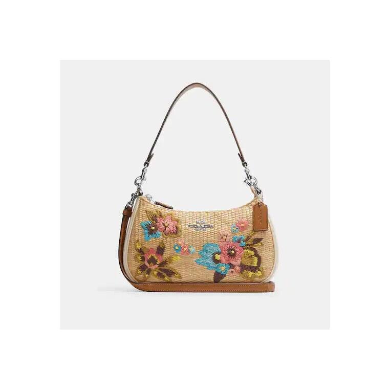 Coach Teri Shoulder Bag with Floral Embroidery Msrp: