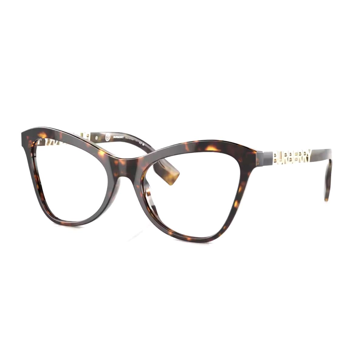 Burberry Angelica Eyeglasses B 2373-U 3002 54-19 140 Tortoise Gold Frames - Frame: