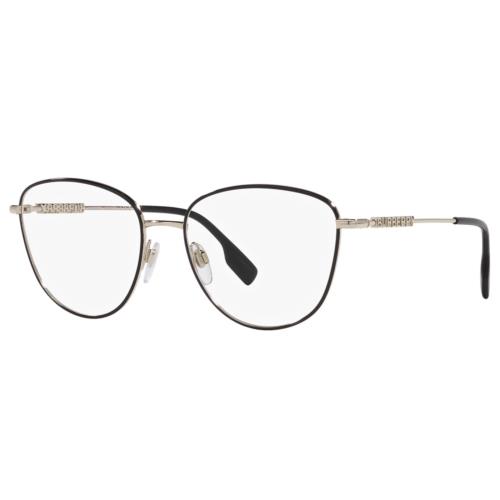 Burberry Rx Eyeglasses BE 1376-1109 Black W/demo Lens 55mm