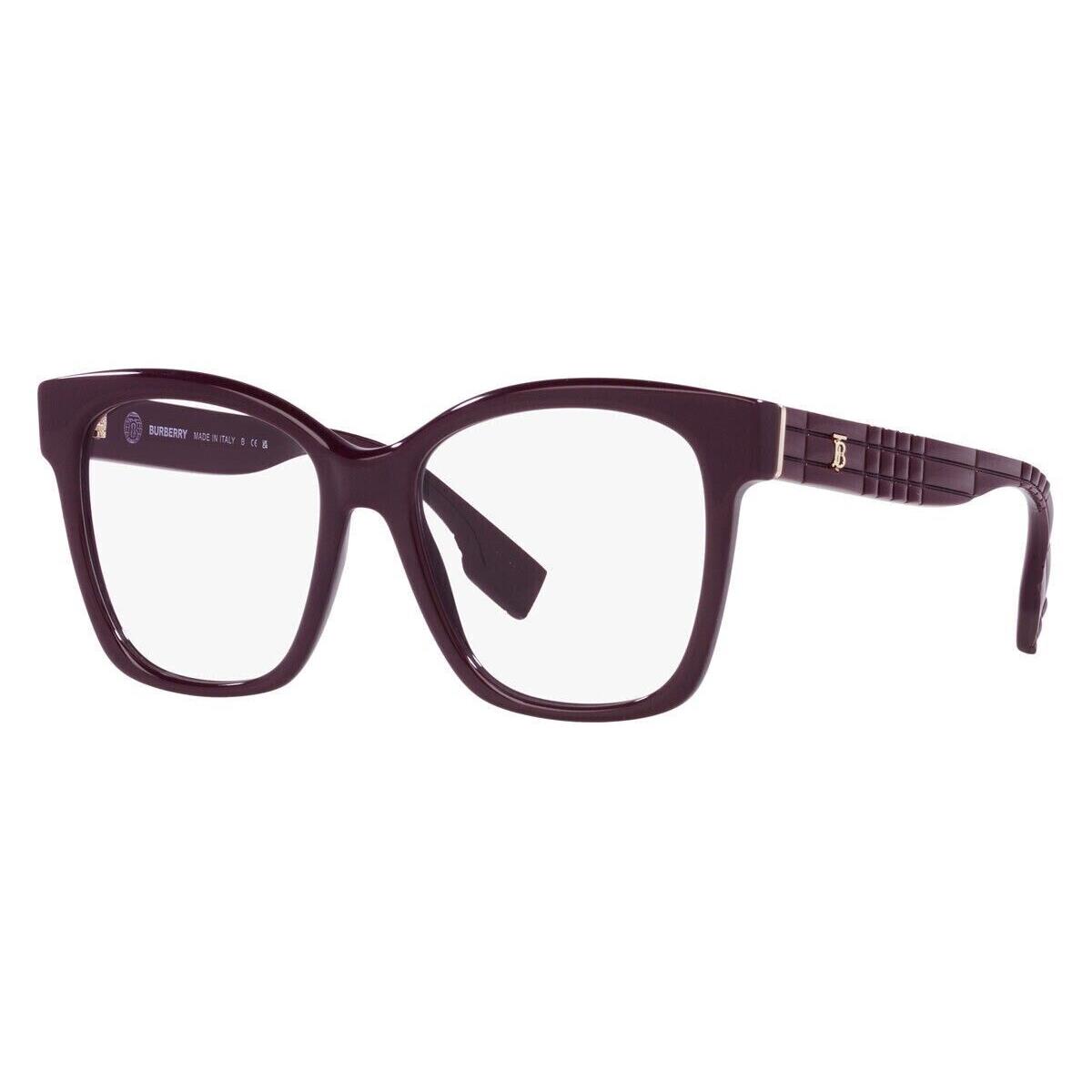 Burberry Sylvie BE2363 Eyeglasses Women Bordeaux Square 53mm