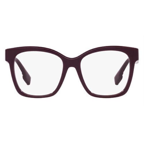 Burberry Sylvie BE2363 Eyeglasses Women Bordeaux Square 53mm