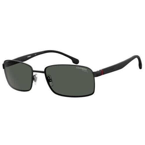 Carrera Sunglasses Men 8037/S 003 Matt Black Polarized Metal Rectangle 58-18-140