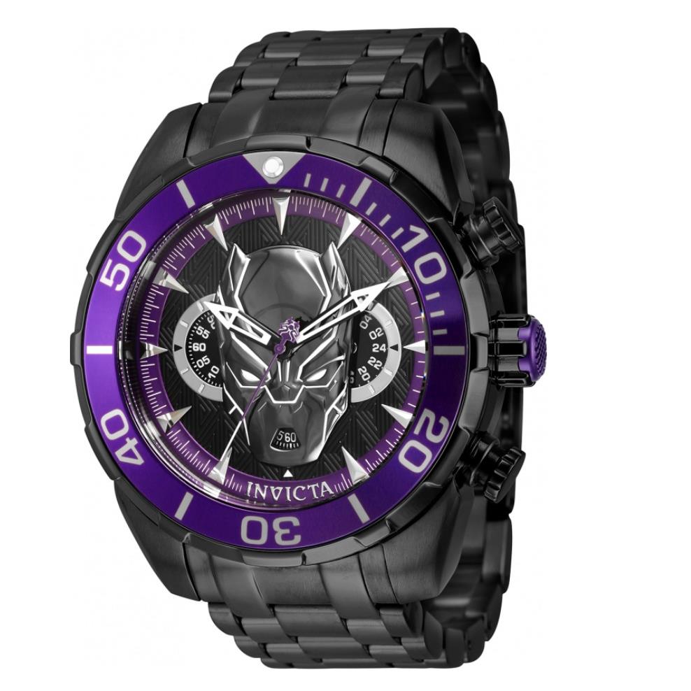 Invicta Marvel Black Panther Men`s 50mm Limited Edition Chronograph Watch 43055