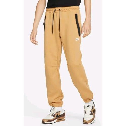 Nike Tech Fleece Bungee Pants DQ4312-722 Elemental Gold Men S Large