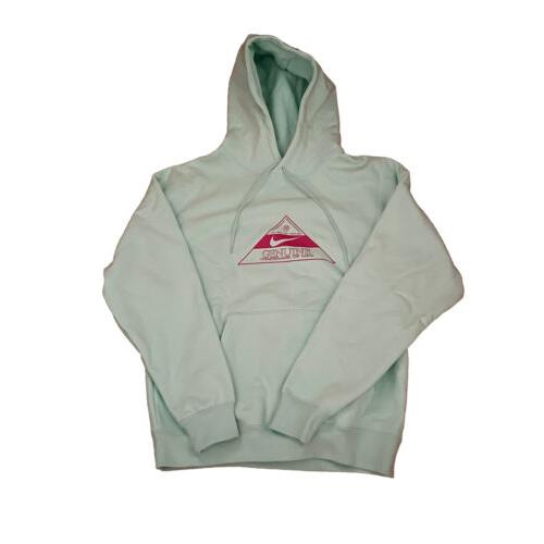 Nike SB Trademark Hoodie Sweatshirt Mint Green DR1038-379 Size Medium