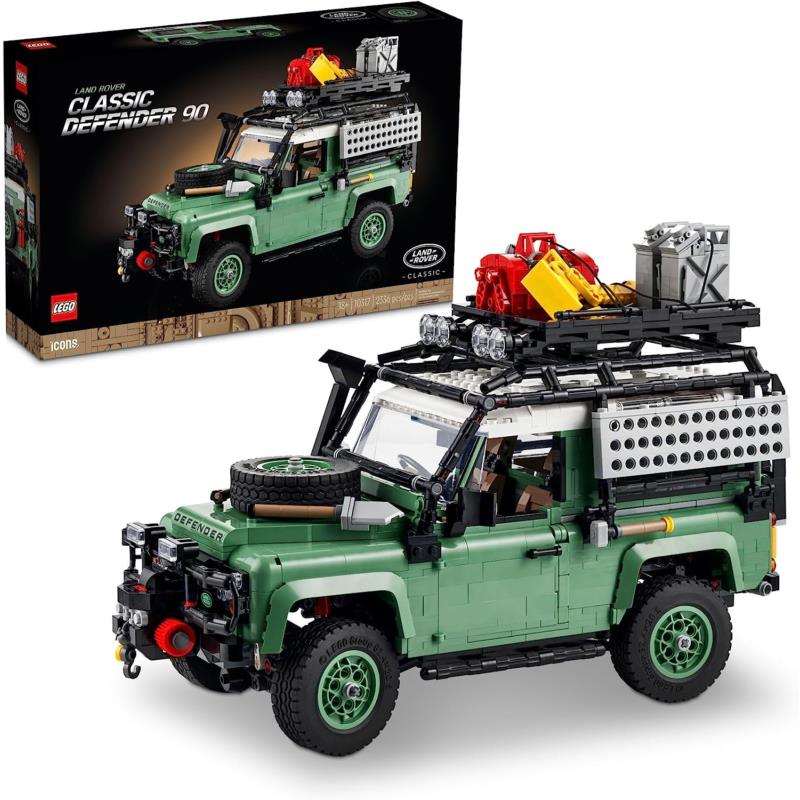 Lego Icons Land Rover Classic Defender 90 Model Car 10317 Building Set Gift