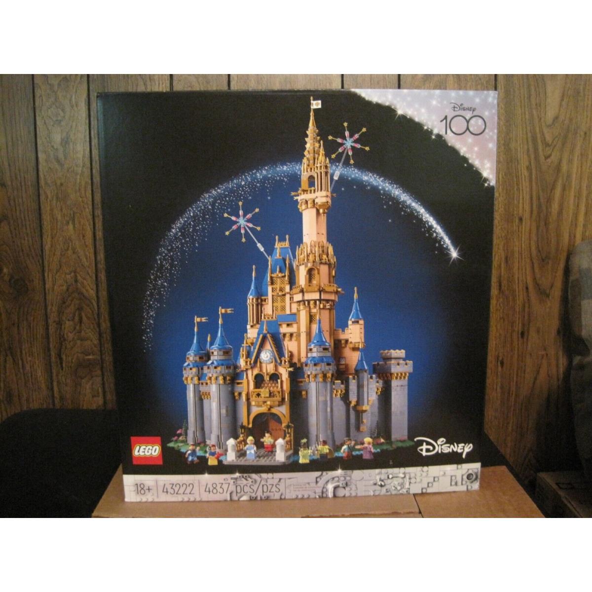 2023 Lego 43222 Disney 100 Years The Disney Castle 4837 Pieces--new