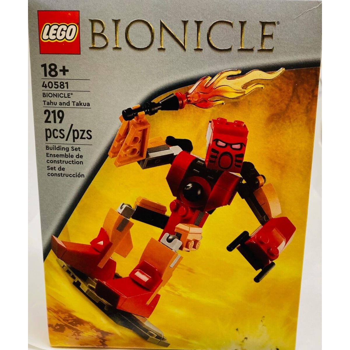 Lego Bionicle Tahu and Takua 40581 Building Kit Toy Set 219 Pieces