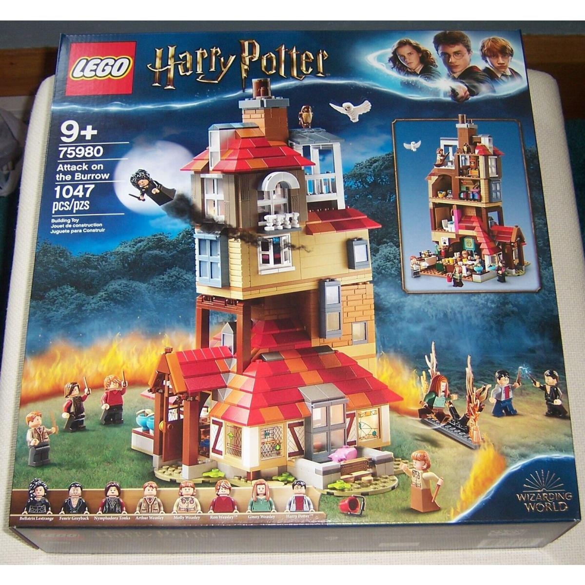 Lego Harry Potter Attack on The Burrow 75980 Bellatrix Lastrange Ron Weasley