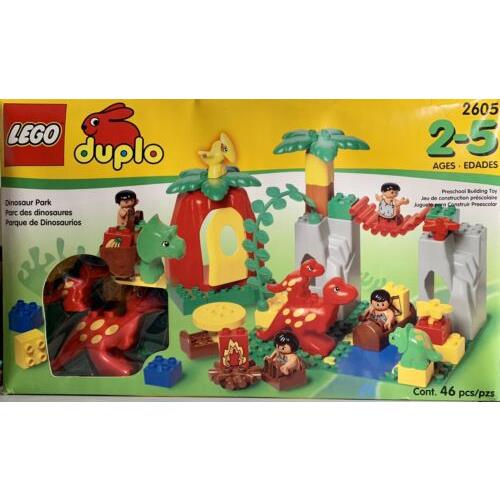 Lego Duplo 2605 Dinosaur Park 4 Duplo Figures Very Rare 1997 Complete