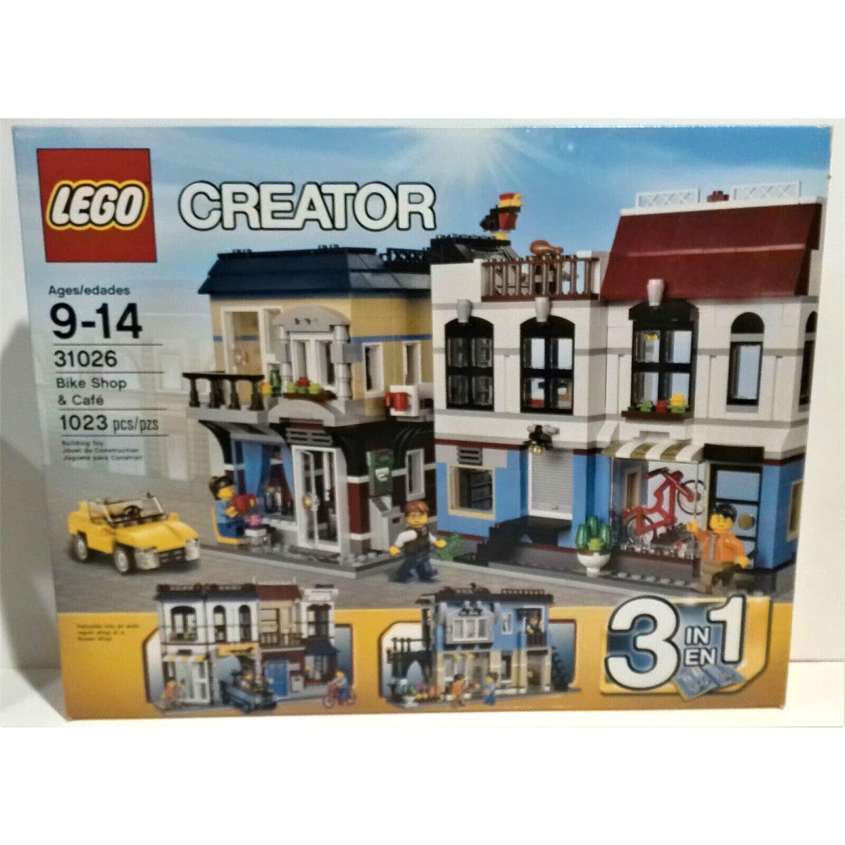 Lego Creator 31026 Bike Shop Cafe 3 IN 1 Building Set Complete w/ Box