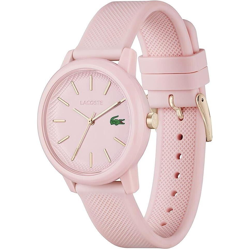 Lacoste 2001213 12.12 Ladies Pink Watch 36mm 5ATM - Ships Free