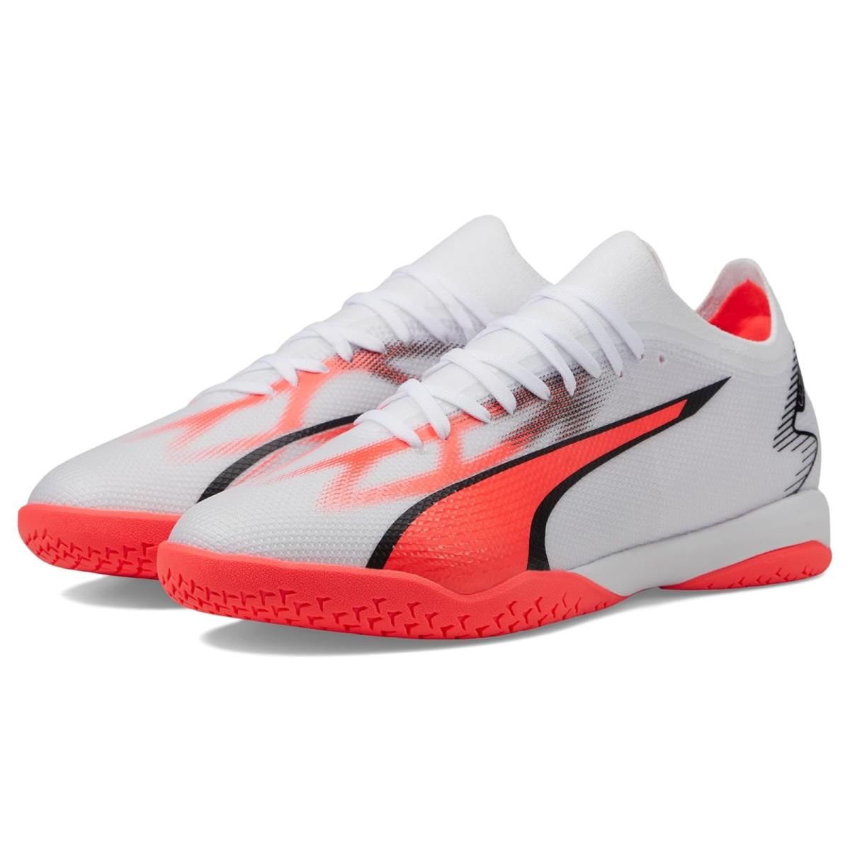 Man`s Sneakers Athletic Shoes Puma Ultra Match Indoor Training PUMA White/PUMA Black/Fire Orchid