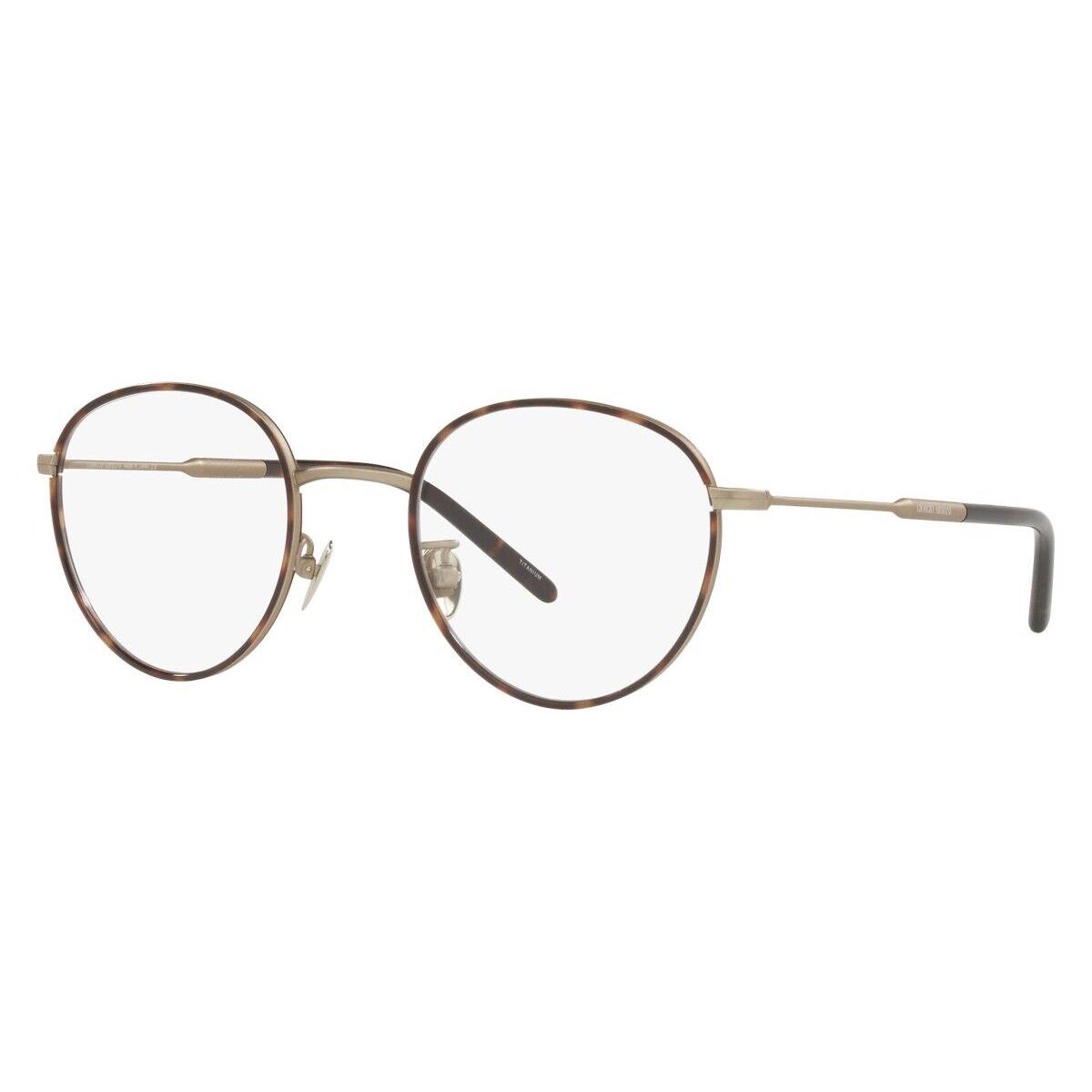 Giorgio Armani 0AR5114T Eyeglasses Men Gold Round 50mm