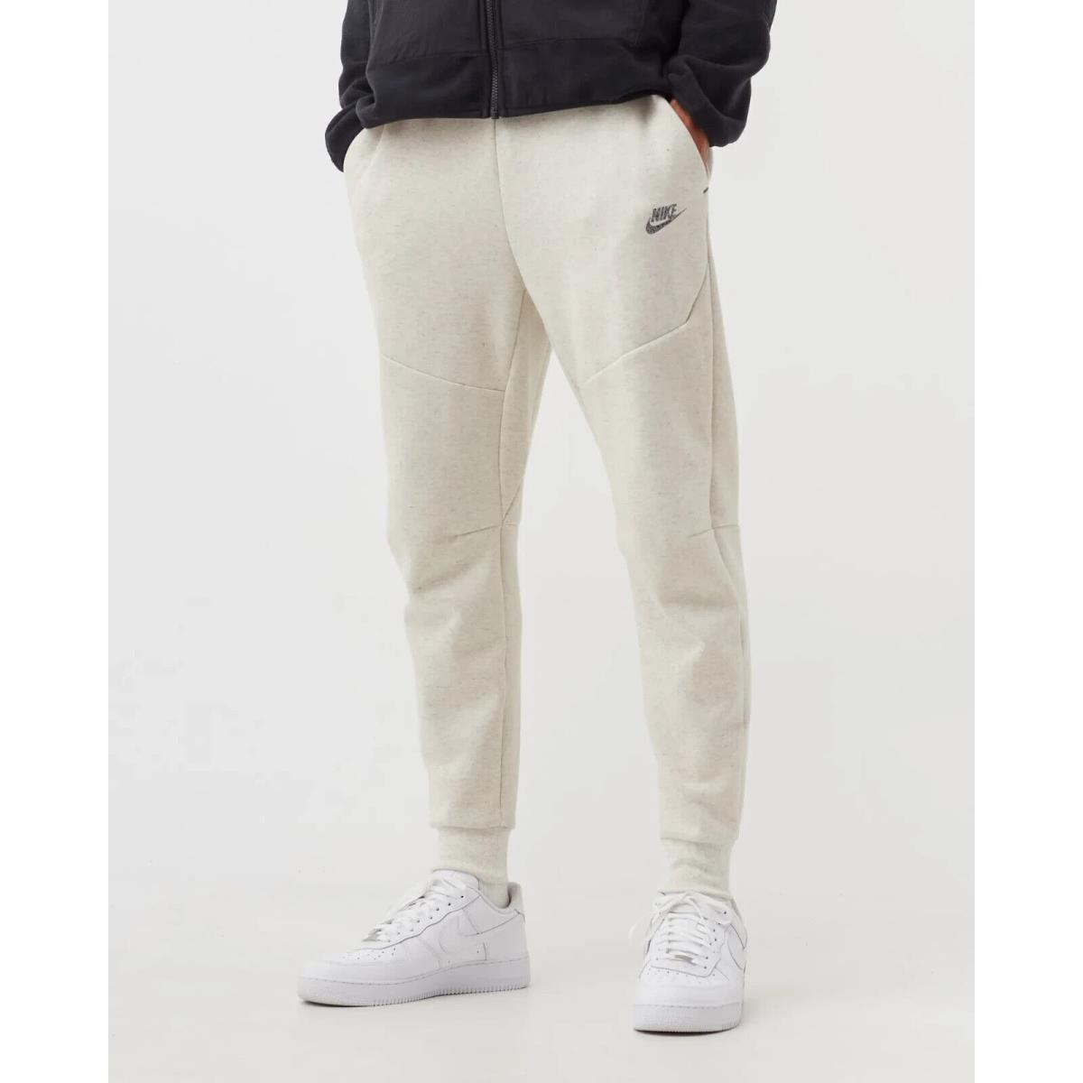 Nike Sportswear Tech Fleece Mens Joggers White Heather DD4706 100 - Size 2XL