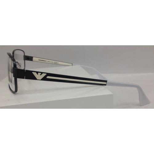 Emporio Armani EA9679 Ssw Gunmetal White Eyeglasses 53-17-140 Italy RX