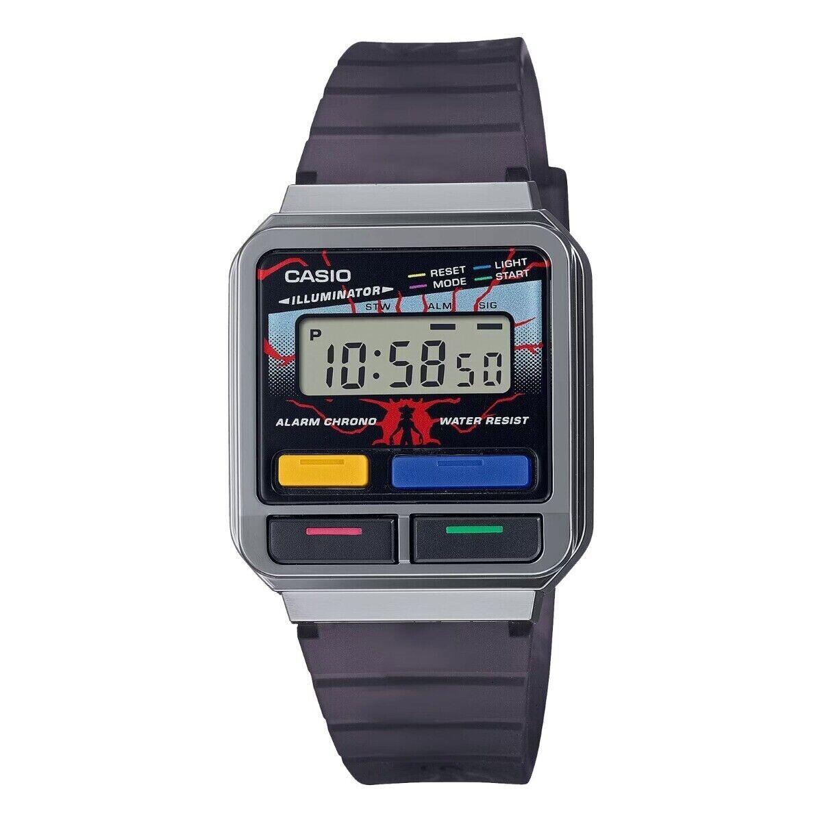 Casio Men`s A120WEST-1A Black Stranger Things Vintage Watch Timepiece Active