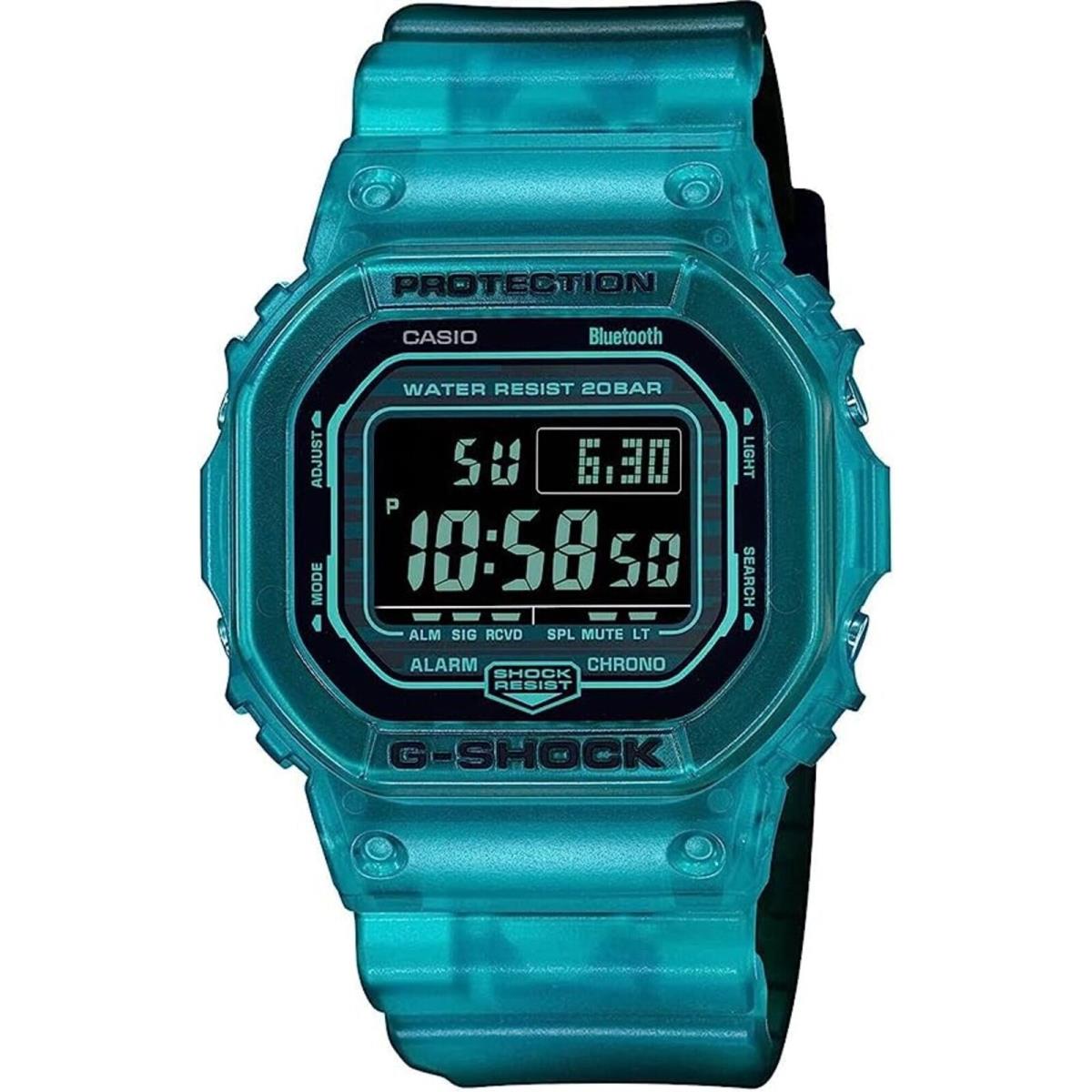 Casio Men`s Digital Watch G-shock Quartz Blue and Black Dial Strap DWB5600G-2