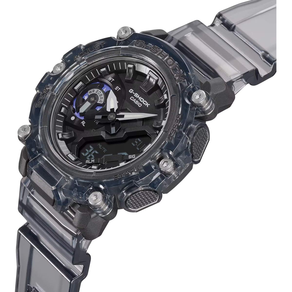 Casio Men`s Watch G-shock Analog Digital Black Dial Resin Strap GA2200SKL-8A