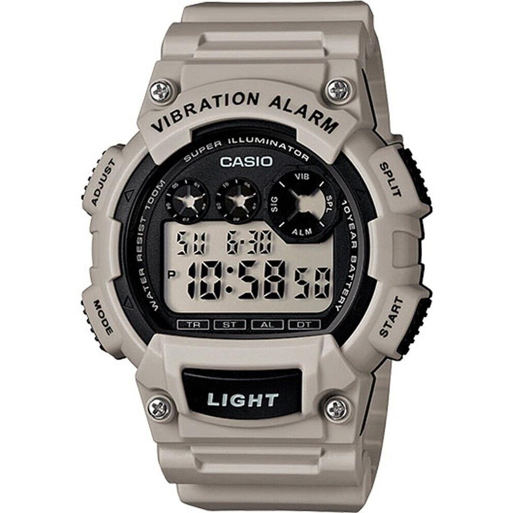 Casio W735H-8A2V Men`s Viabration Alarm Chronograph Countdown Timer Sports Watch