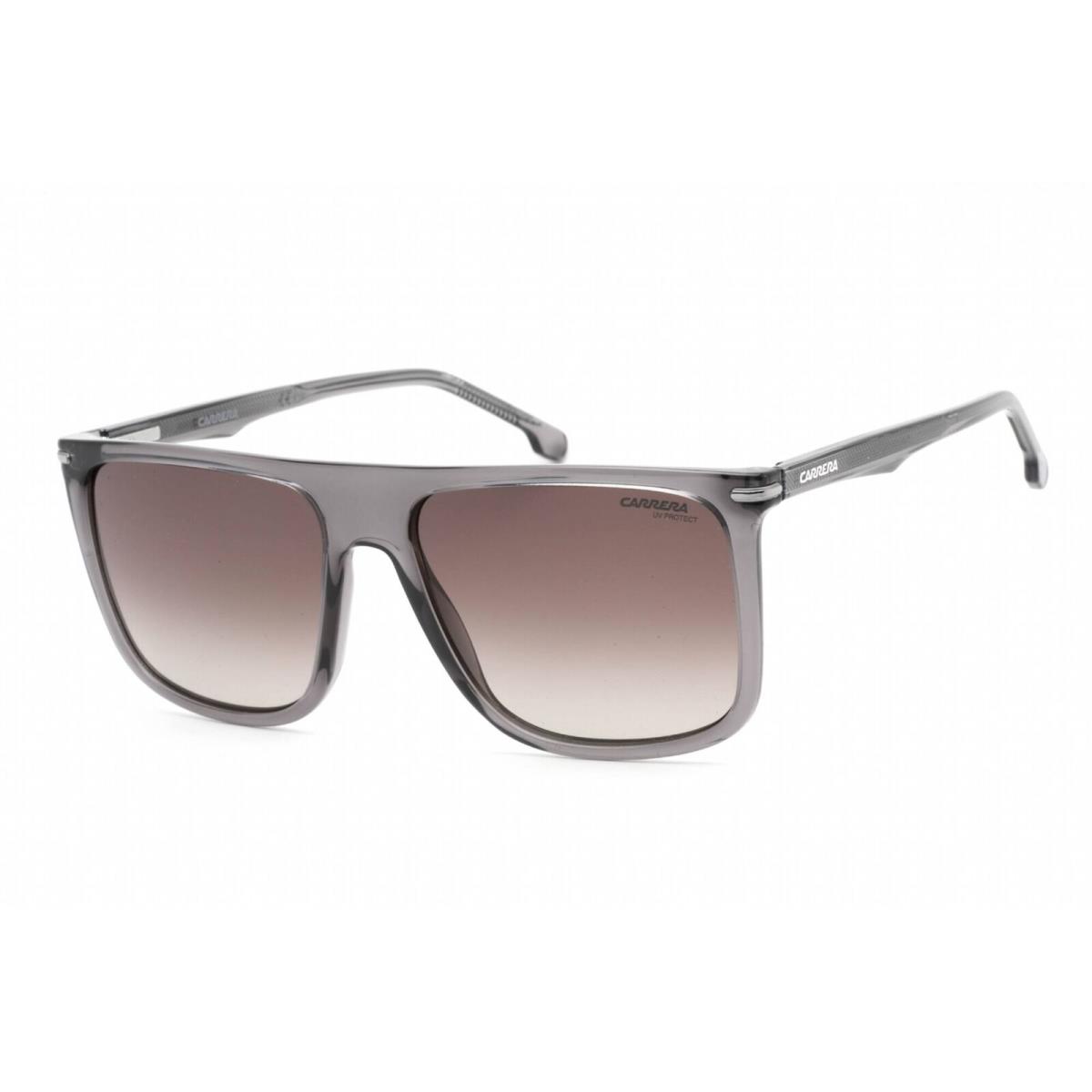 Carrera Men`s Sunglasses Full Rim Grey Plastic Rectangular Carrera 278/S 0KB7 HA