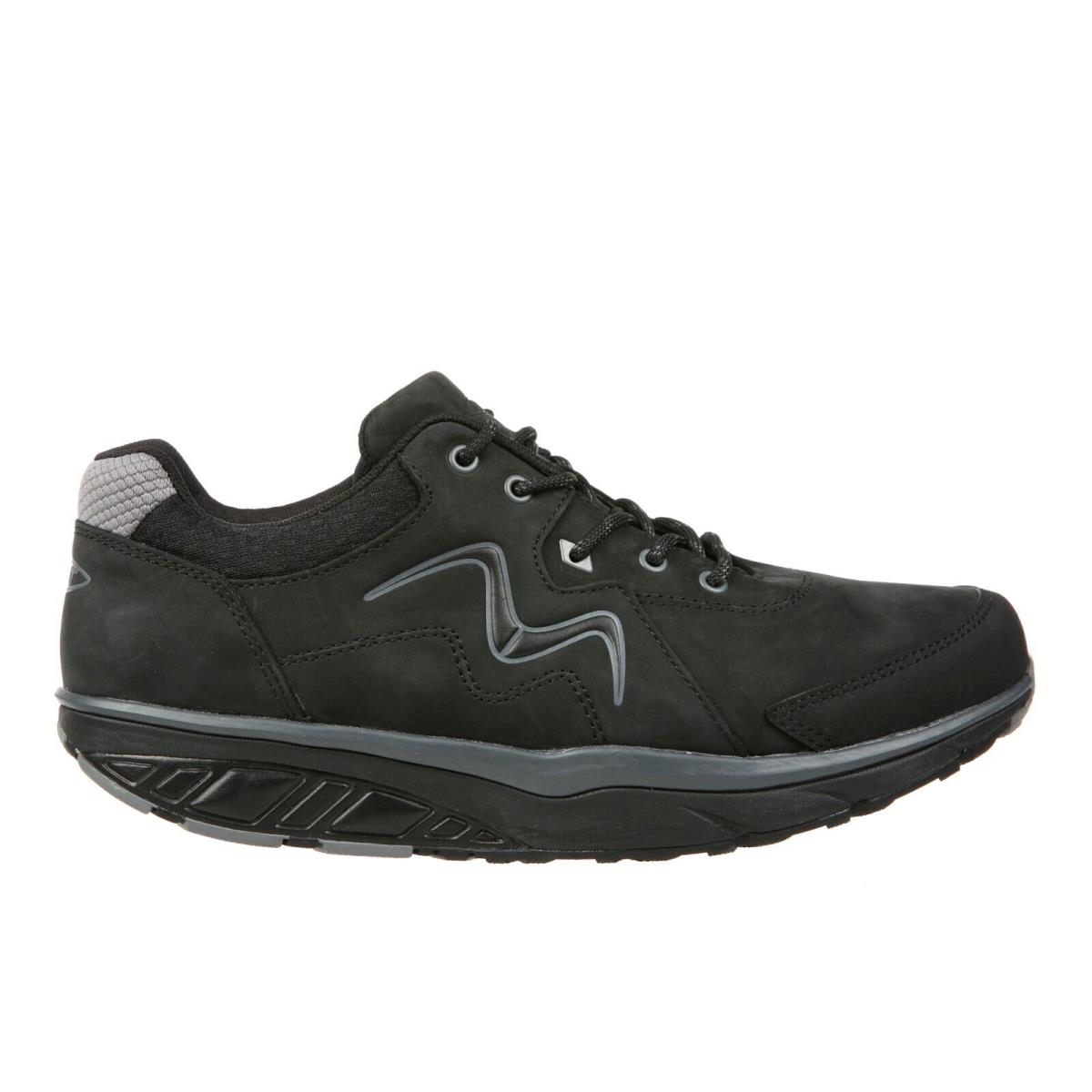 Mbt Men`s Mawensi Casual Hiker/walking Shoe Premium Leather Black Black- 702619-03U