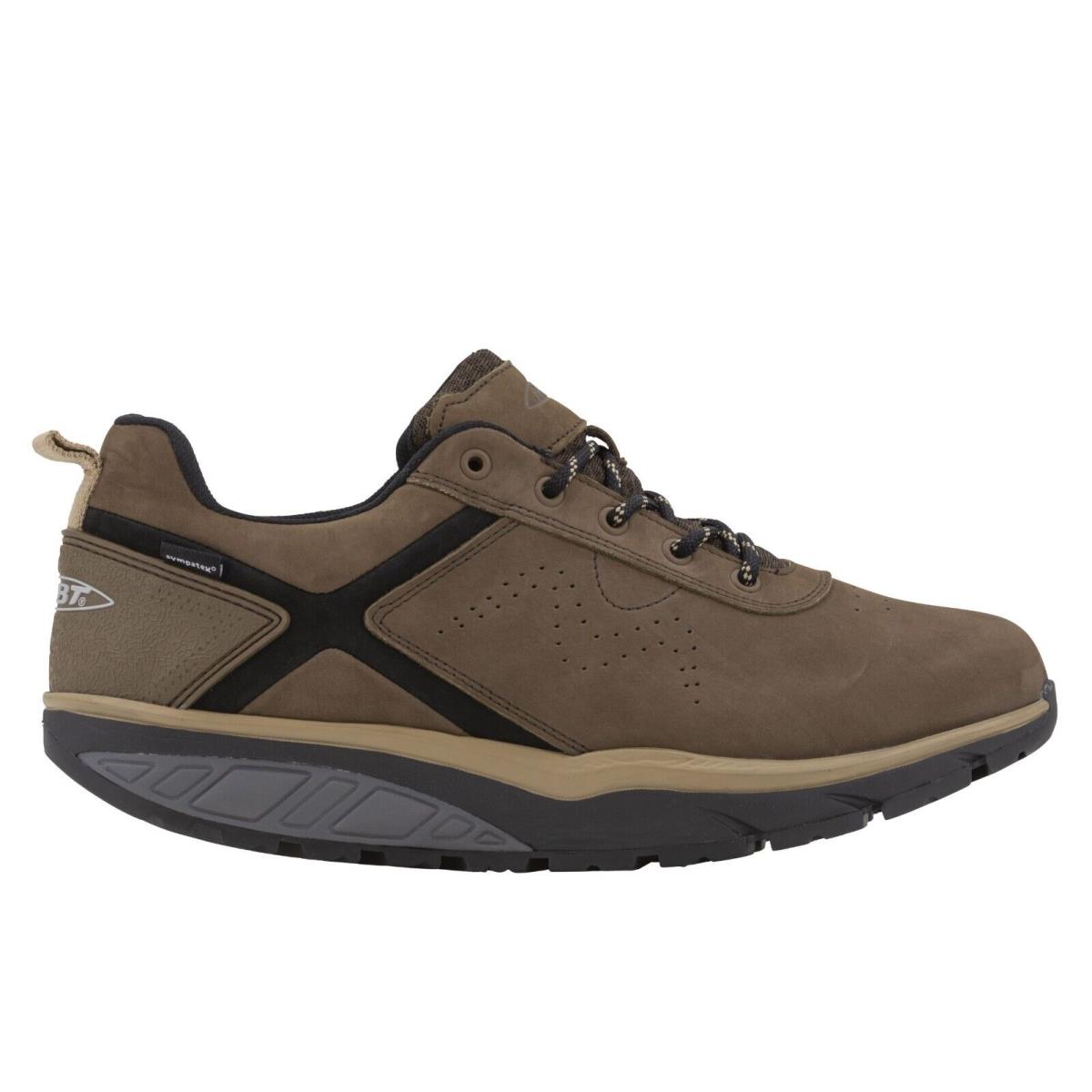 Mbt Men`s Kibo Sym Casual Hiker/walking Shoe Premium Waterproof Lthr 2 Colors Brown- 703058-22T