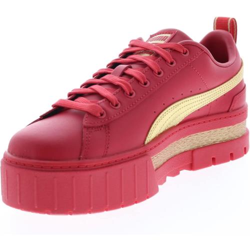 Puma Womens Mayze I Am Determined Platform Sneakers Shoes Casual - Red - Red