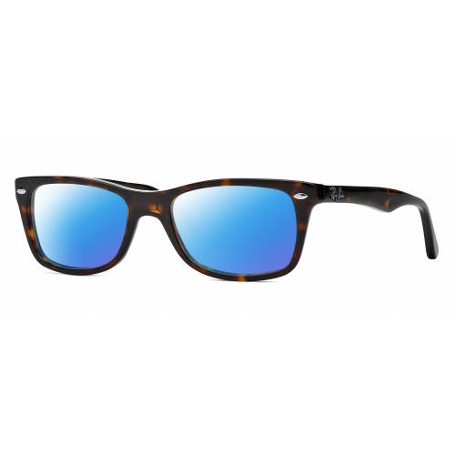 Ray-ban RX5228 Unisex Polarized Sunglasses Dark Tortoise Havana Brown Gold 53 mm Blue Mirror Polar