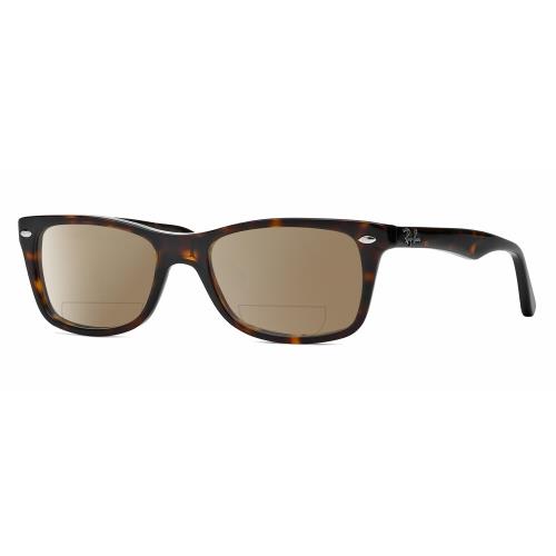 Ray-ban RX5228 Unisex Polarized Bifocal Sunglasses in Tortoise Havana Gold 53 mm Brown
