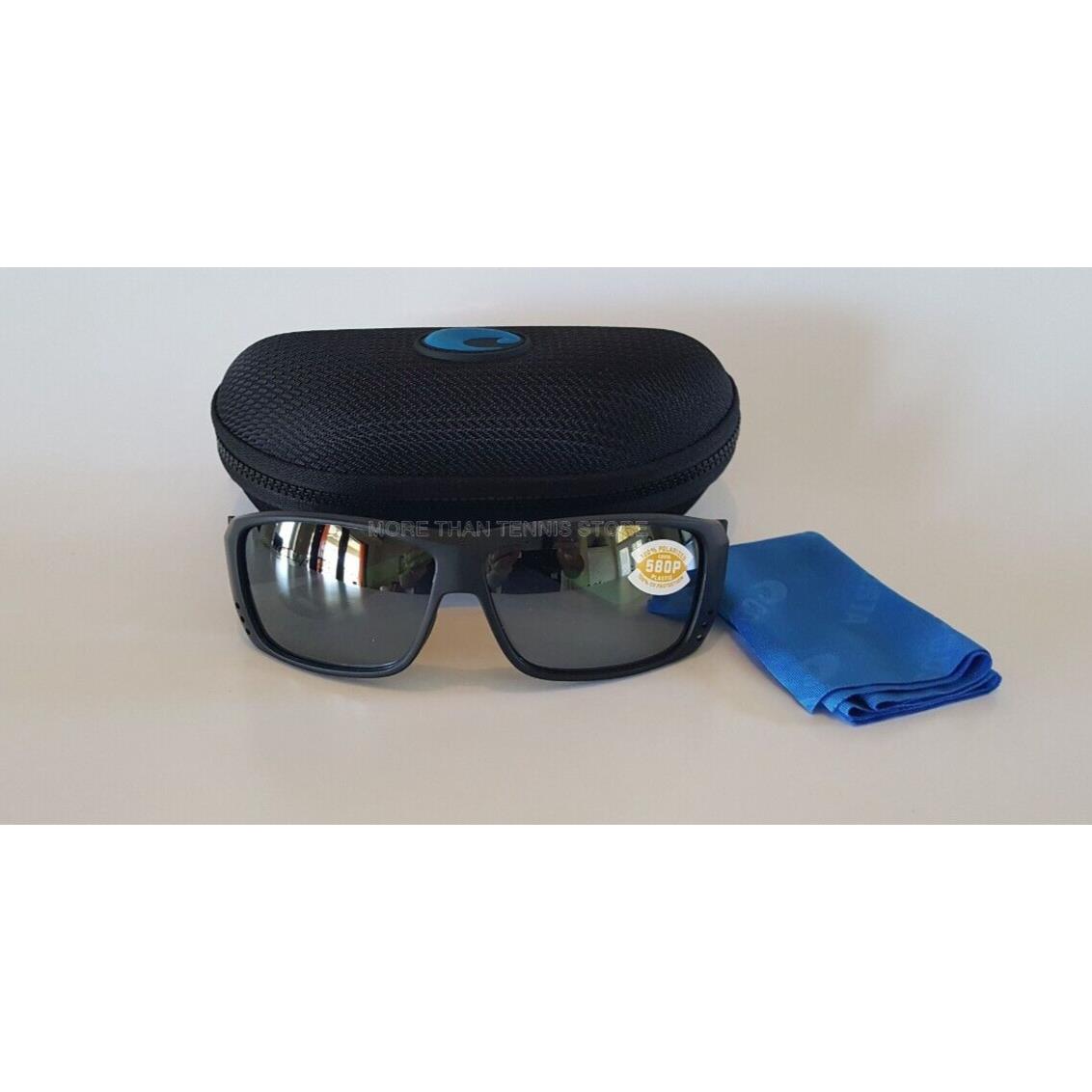 Costa Del Mar Cat Cay Sunglasses 06S9024-0861 Polarized 580P Black /with Case