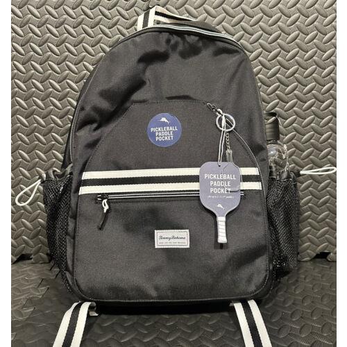 Unisex Black Tommy Bahama Hybrid Backpack Pickleball Bag For Paddle