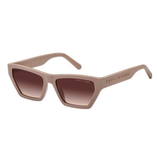 Marc Jacobs MARC-657S 010A/HA Beige/brown Gradient Rectangle Women`s Sunglasses