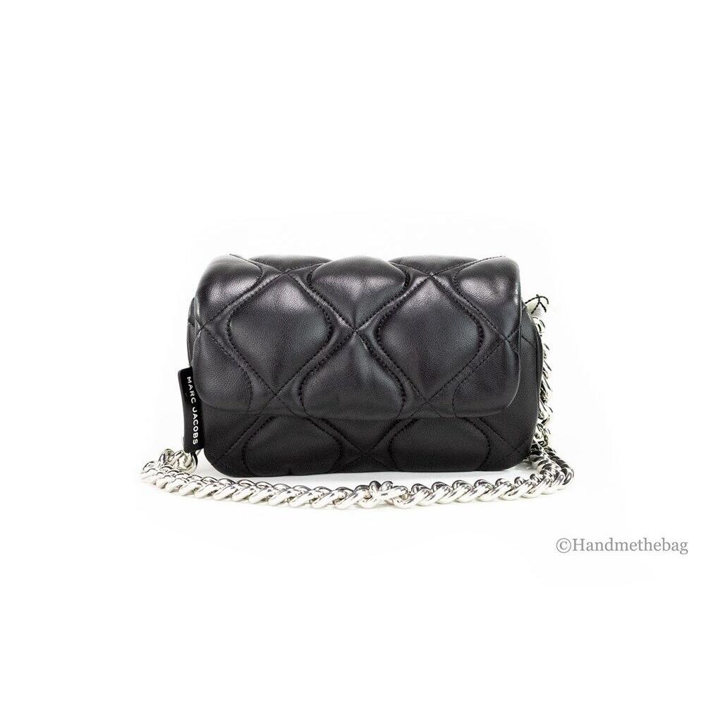 Marc Jacobs Pillow Small Black Quilted Leather Shoulder Crossbody