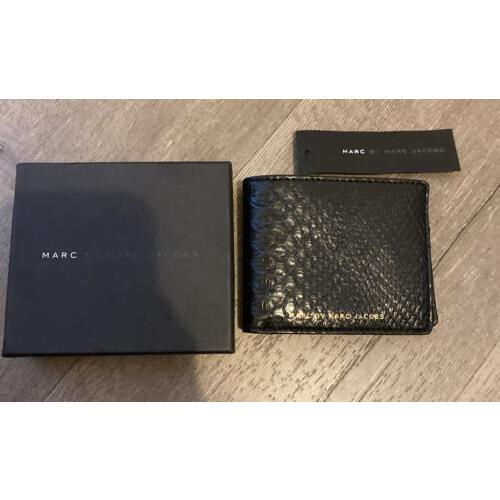 Marc By Marc Jacobs Men`s Black Leather Wallet