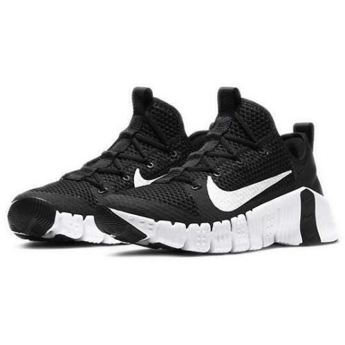 Nike Free Metcon 3 CJ0861-010 Men`s Black White Athletic Training Shoes WH138 - Black & White