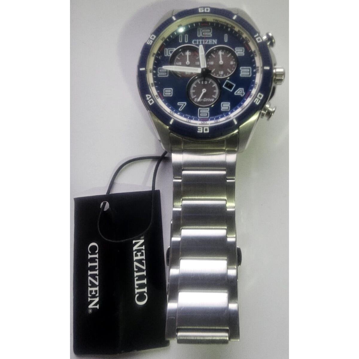 Citizen AR Chronograph Eco-drive AT2440-51L 45mm Silver-tone Stainless